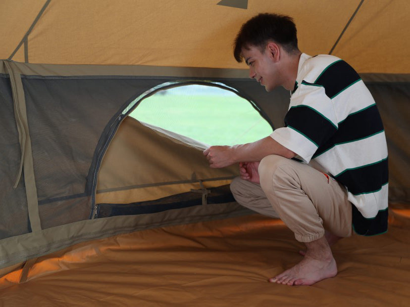 KingCamp 4-Season Khan Canvas Bell Tent-13ft/16.4ft